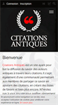 Mobile Screenshot of citations-antiques.com